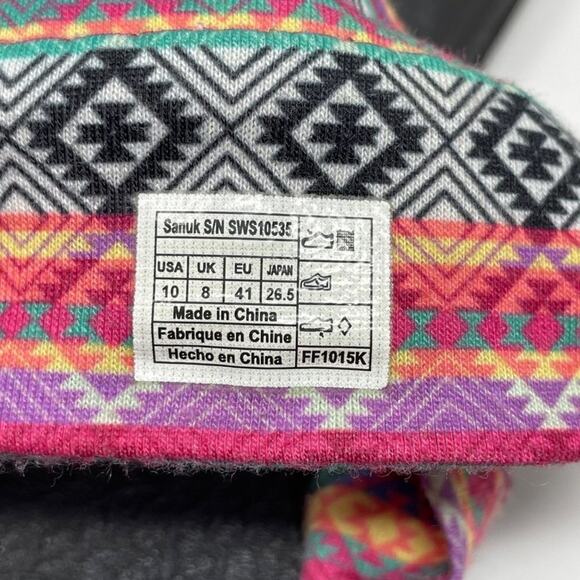 Sanuk Aztec Print Yoga Sling Sandals Size 10 - Picture 5 of 8